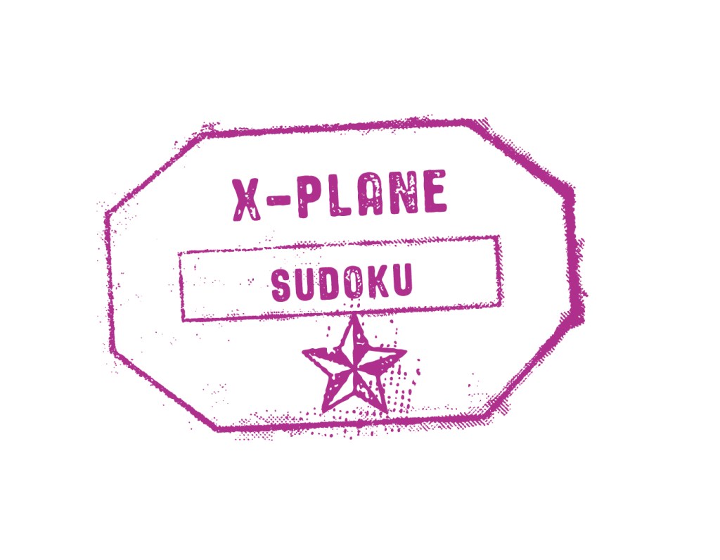 X-Plane Sudoku activity stamp.
