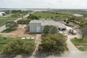 Aerial drone photography of Building 37 demolition - 11 March 2024