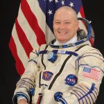Nasa Astronaut with American Flag