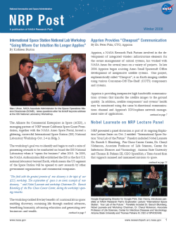 The NRP Post 2008 Cover Photo