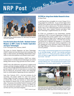 The NRP Post Winter 2010 Cover