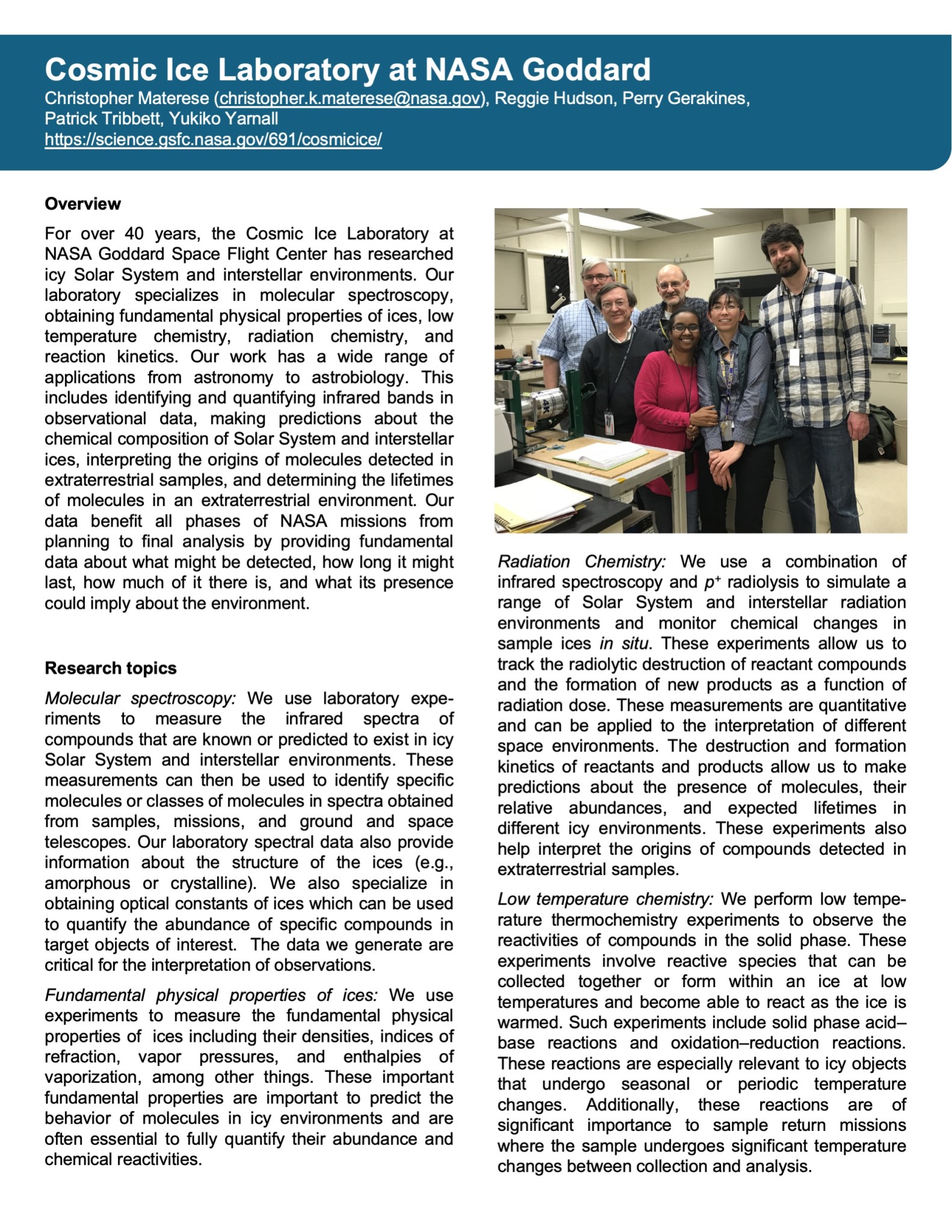 An image of the first page of the first Laboratory Astrophysics Newsletter, showing page 15.