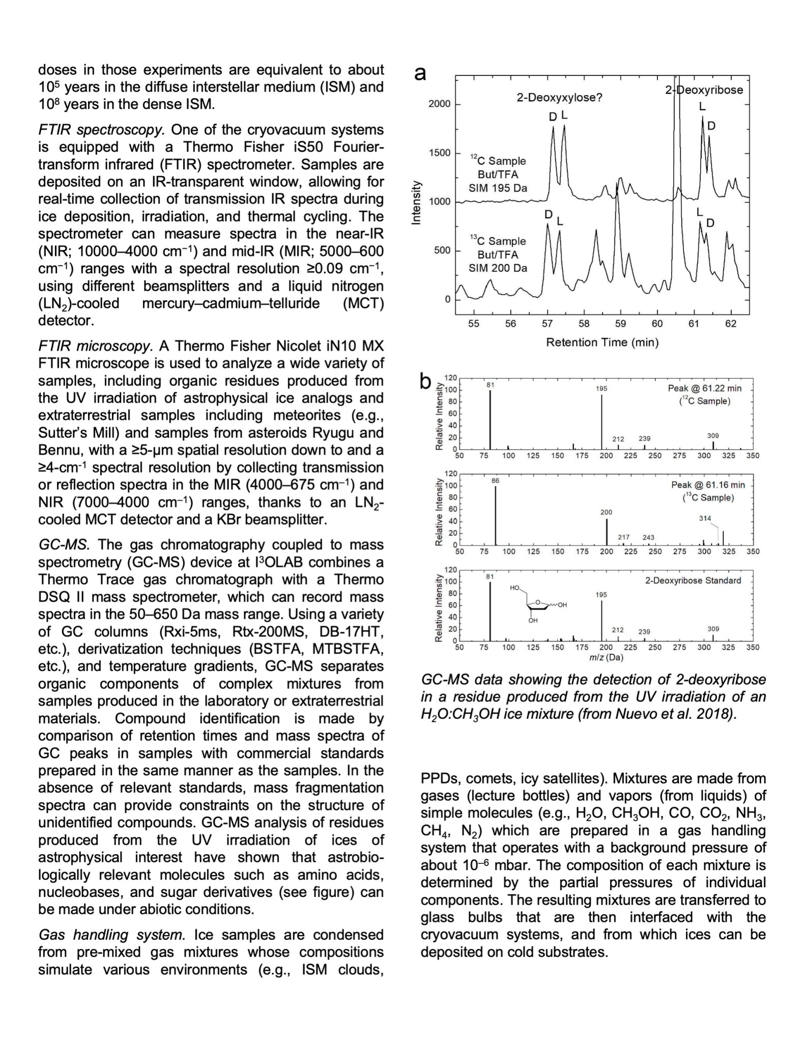 An image of the first page of the first Laboratory Astrophysics Newsletter, showing page 9.