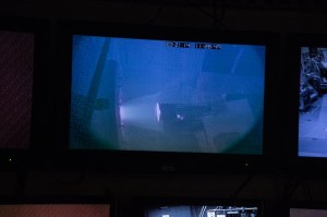 Building 222 Arc Jet Thermal Testing Facility during a final closure ceremony and last test run.