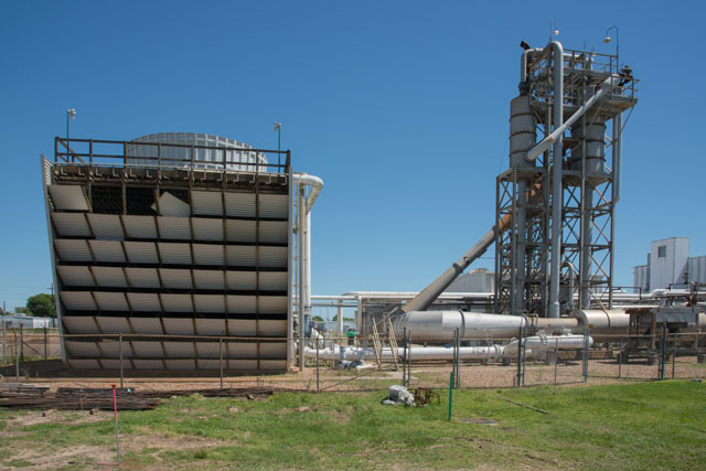 Building 222E - Cooling Water Reservoir - Historical Documentation. View looking East