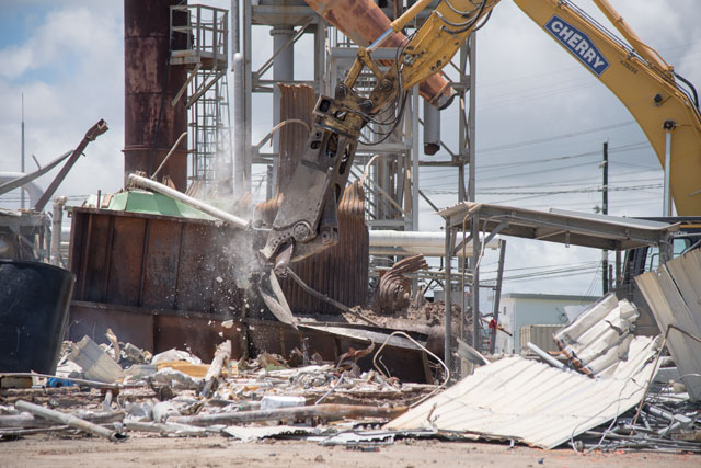 Documentation of demolition of Building 222, Atmospheric Reentry Materials and Structures Evaluation Facility (ARMSEF).