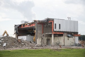 Documentation of demolition of Building 222.