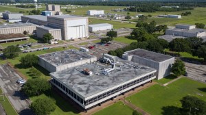 Center Operations Building Documentation Project: Aerial Drone views of JSC Building 31 area.