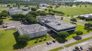 Center Operations Building Documentation Project: Aerial Drone views of JSC Building 31 area.