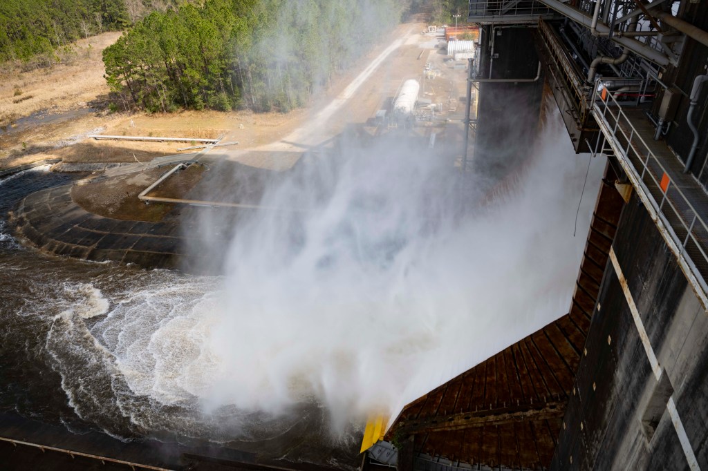 New cooling systems are tested at the Thad Cochran Test Stand