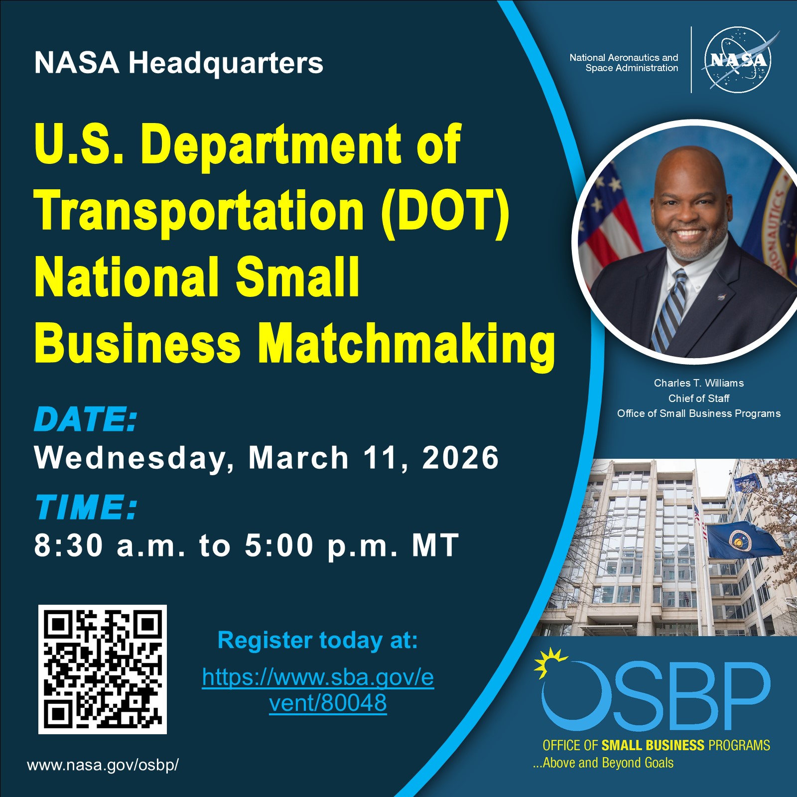 U.S. Department of Transportation (DOT) National Small Business Matchmaking Series