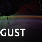 A wispy green aurora australis fades into a dim orange-yellow airglow above Earth’s horizon in this photograph taken at approximately 2:31 a.m. local time from the International Space Station, as it orbited 270 miles above the Indian Ocean, south of Perth, Australia.