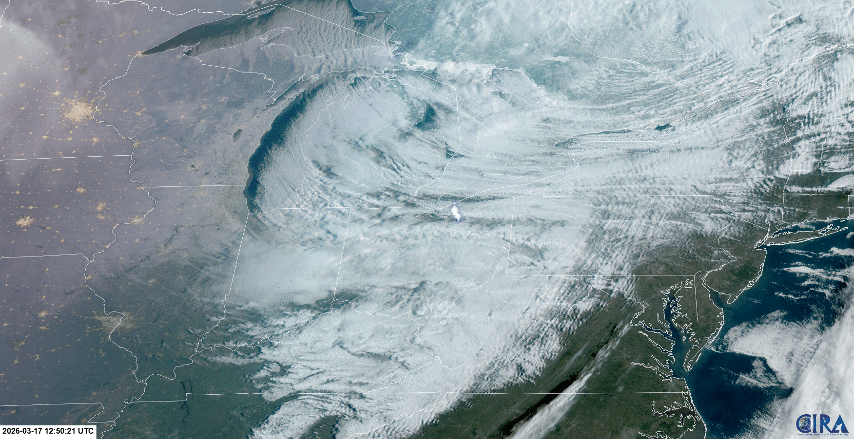 A very bright daytime fireball was observed by witnesses from the northeast U.S. and Canada the morning of March 17, 2026. The fireball - caused by a small asteroid nearly 6 feet in diameter and weighing about 7 tons - moved southeast at 45,000 mph before fragmenting over Valley City. The fragments continued on to the south, producing meteorites in the vicinity of Medina County, Ohio.