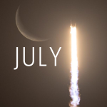 A SpaceX Falcon 9 rocket carrying the company's Dragon spacecraft is seen against the crescent Moon during the launch of NASA’s SpaceX Crew-12 mission to the International Space Station with NASA astronauts Jessica Meir, Jack Hathaway, ESA (European Space Agency) astronaut Sophie Adenot, and Roscosmos cosmonaut Andrey Fedyaev, Friday, Feb. 13, 2026, from Cape Canaveral Space Force Station in Florida. Meir, Hathaway, Adenot, and launched at 5:15 a.m. EST from Space Launch Complex 40 at the Cape Canaveral Space Force Station to begin their mission aboard the orbital outpost.