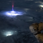 NASA astronaut Nichole Ayers captured a rare form of a transient luminous event – a gigantic jet during a storm that made its way across the United States and Mexico. Gigantic jets, typically observed by chance, are a powerful type of electrical discharge that extends from the top of a thunderstorm into the upper atmosphere. Gigantic jets appear when the turbulent conditions at towering thunderstorm tops allow for lightning to escape the thunderstorm, propagating upward toward space.