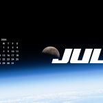 The Last Quarter Moon is pictured above Earth's atmosphere from the International Space Station as it soared 260 miles over the Pacific Ocean southwest of Panama on the Latin American continent.