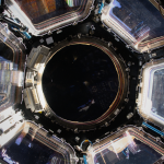 A picture of the cupola, the crew on the space station's "window to the world."