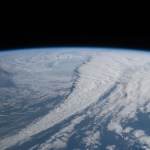 art002e023575 (April 2, 2026) - A view of Earth taken by an Artemis II astronaut from one of the Orion spacecraft's four windows on April 2, 2026. Credit: NASA