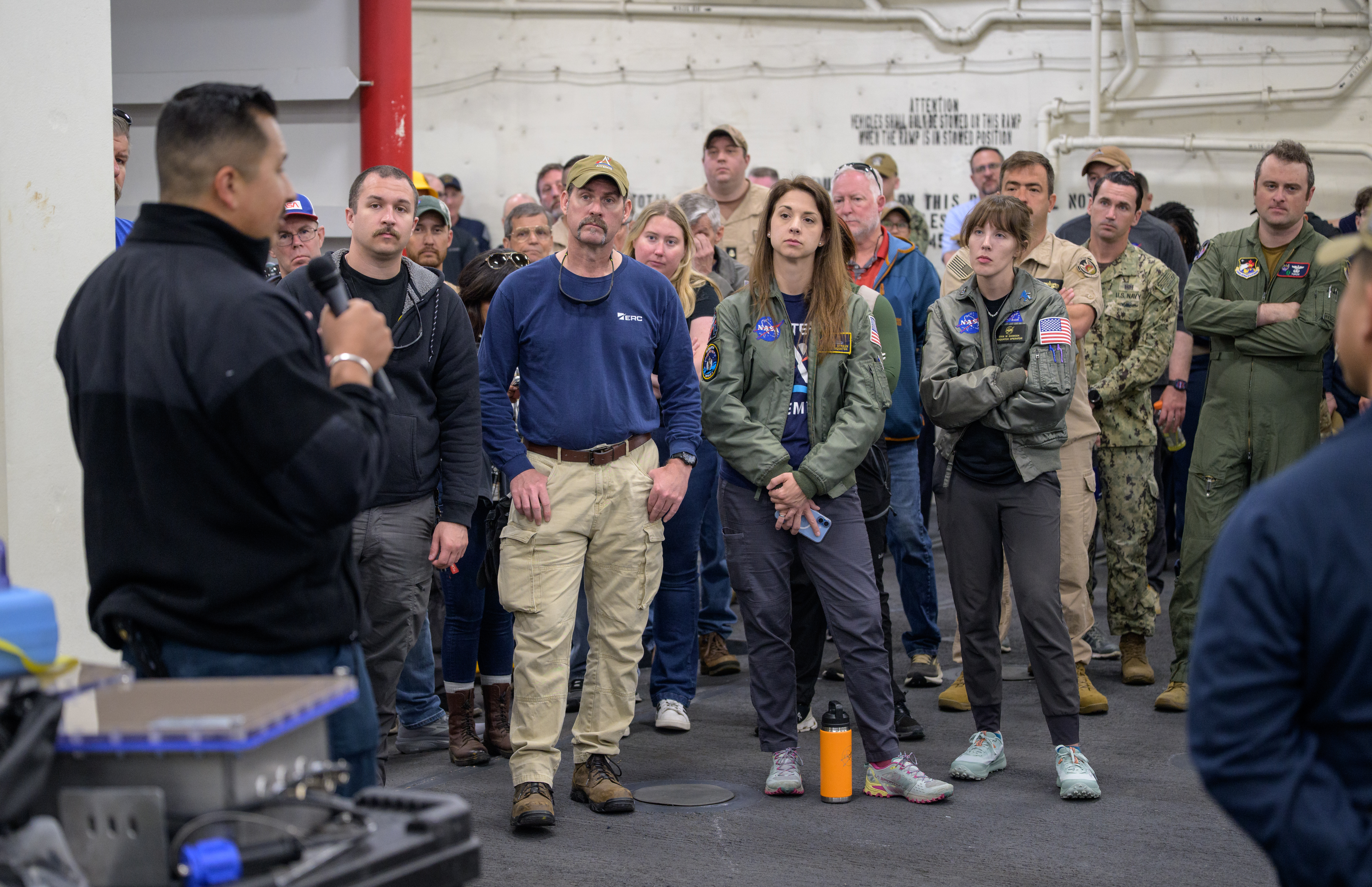 NASA, U.S. Navy, and U.S. Air Force teams meet and prepare for the the return of the Artemis II crewmembers...