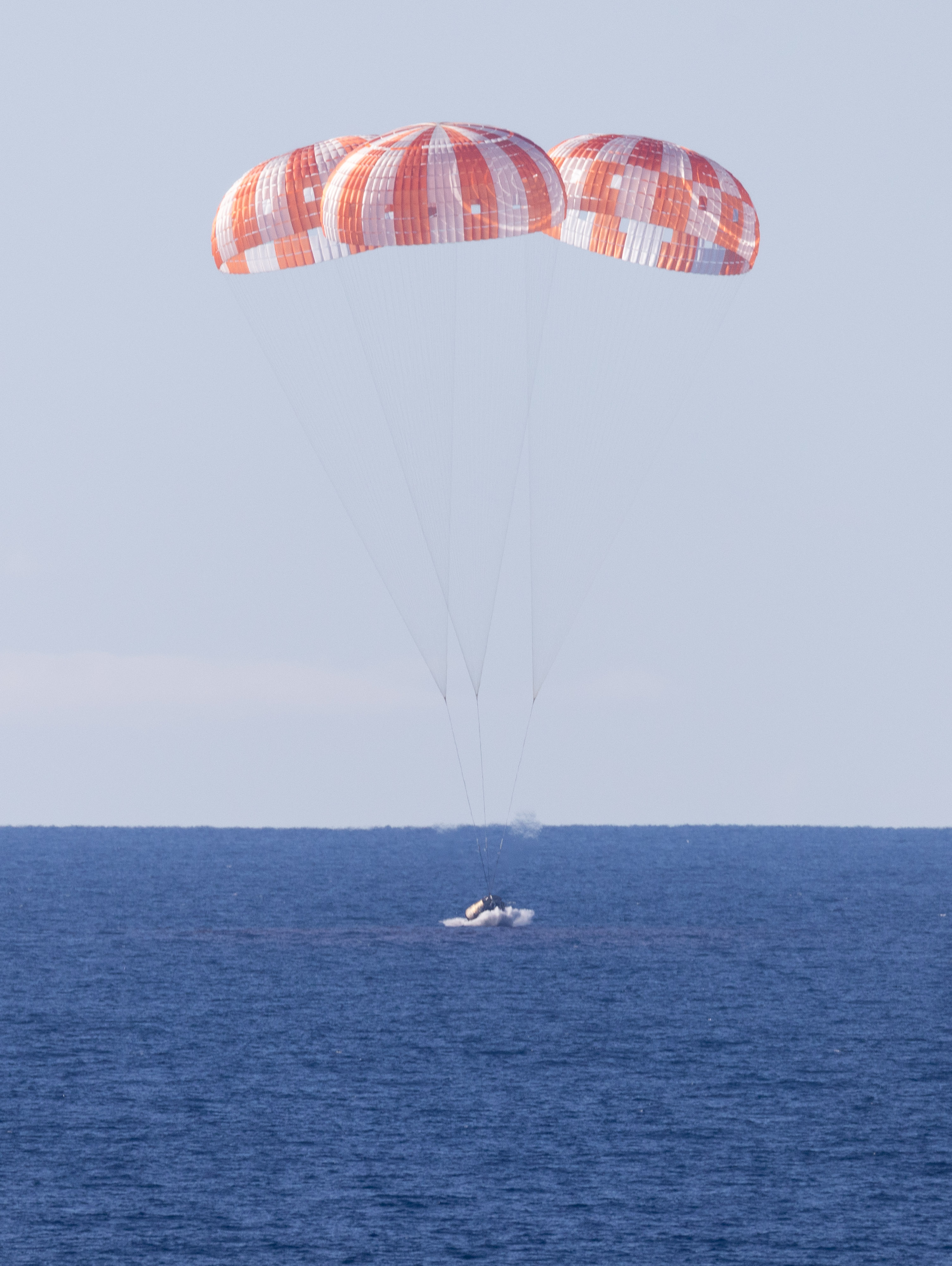 NASA’s Orion spacecraft with Artemis II crewmembers NASA astronauts Reid Wiseman, commander; Victor Glover, pilot; Christina Koch, mission specialist; and...