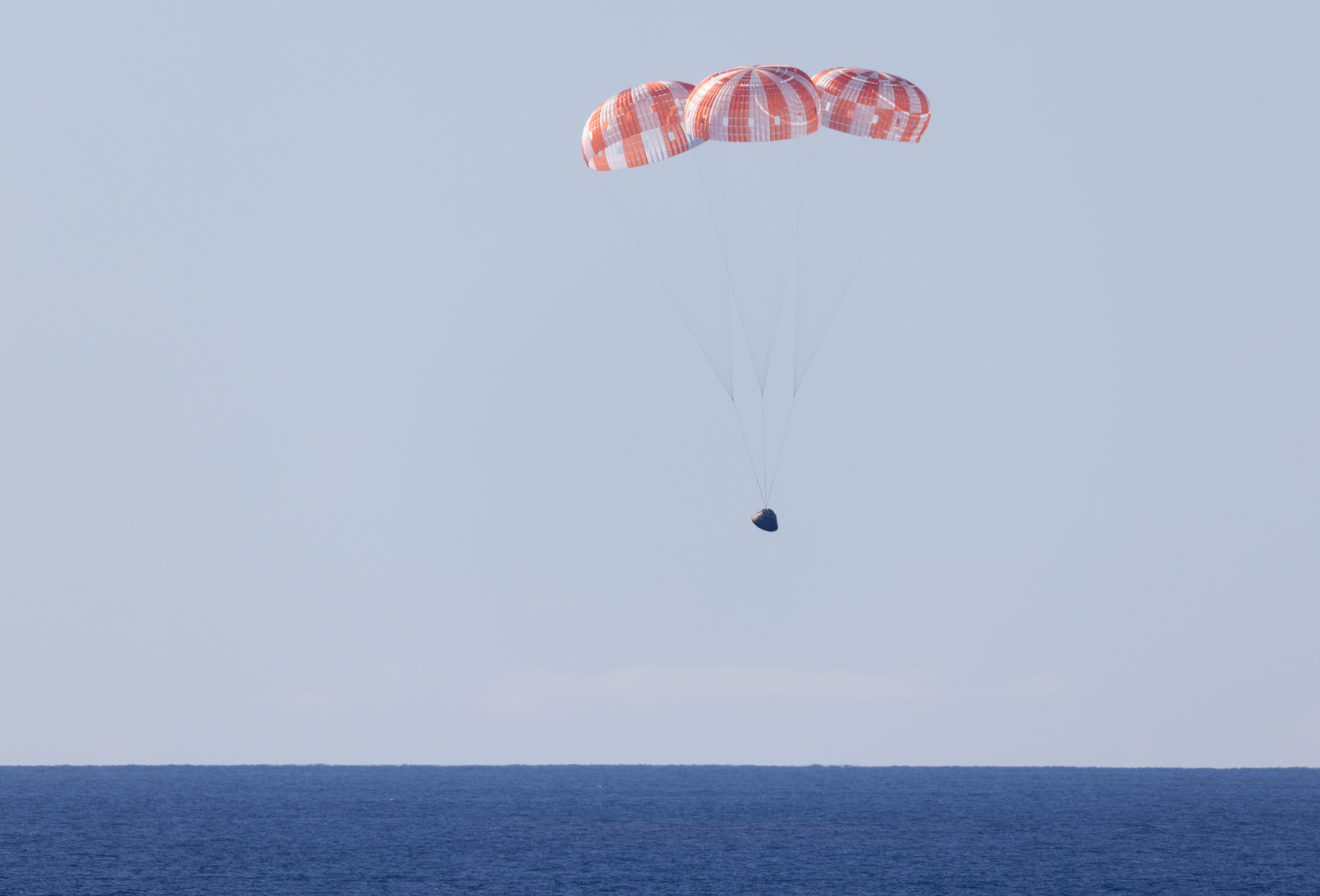 NASA’s Orion spacecraft with Artemis II crewmembers NASA astronauts Reid Wiseman, commander; Victor Glover, pilot; Christina Koch, mission specialist; and...