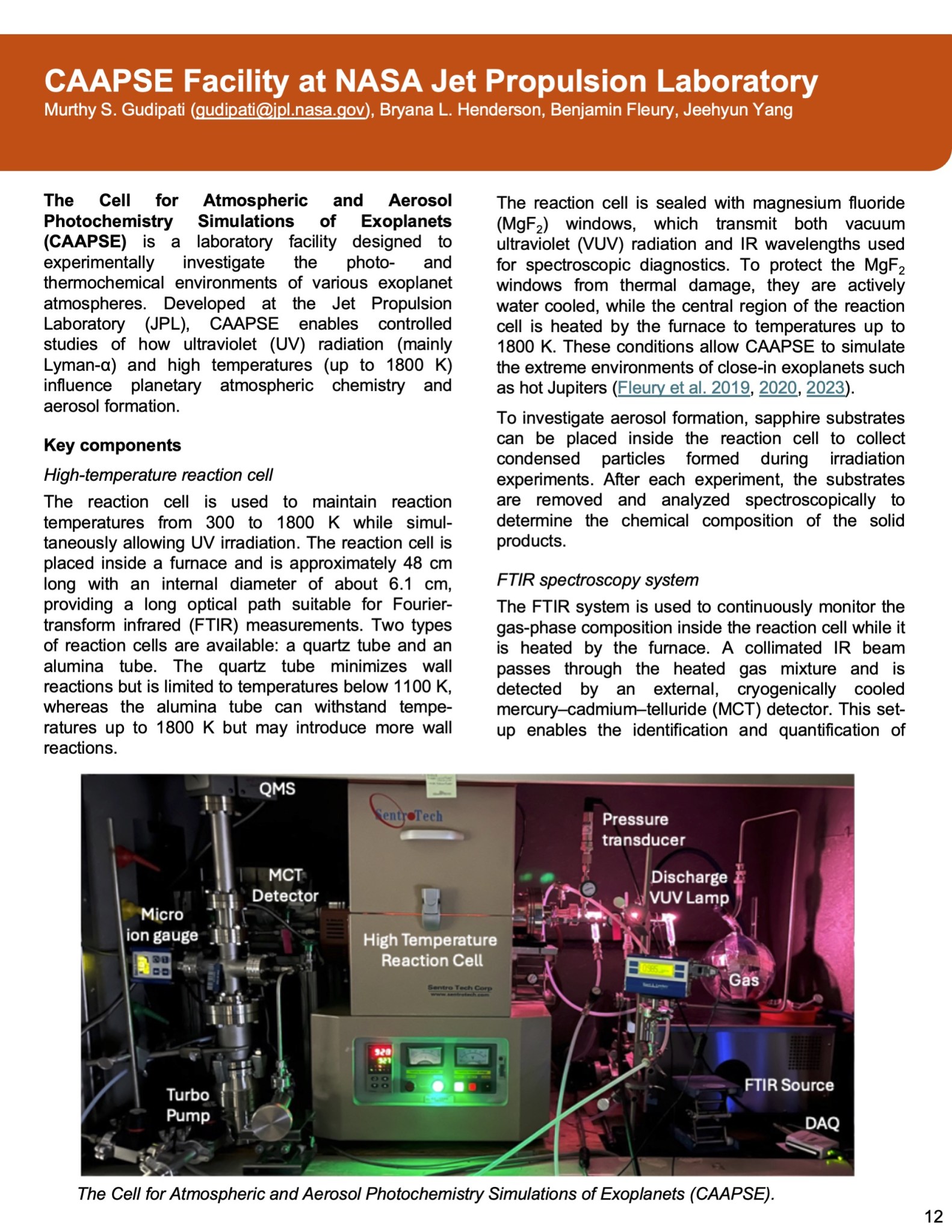 Image of the 13th page of the laboratory astrophysics newsletter issue 2, with text about the theme Exoplanets.