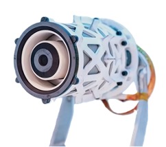 a cylindrical hardware component with concentric cylinders