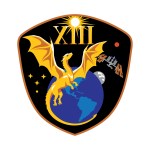 jsc2026e006908 (Feb, 11, 2026) --- NASA’s SpaceX Crew-13 patch looks ardently toward the future of space exploration while honoring the legacy of those who came before. The central golden dragon harkens back to Apollo 13, embodying resilience and gazing upward to the dawn of a new era of discovery. The tail contours around Earth in an embrace, highlighting the interconnected nature of human spaceflight and celebrating the collective efforts of the teams who make it possible. The wings, outstretched to form a bridge between Earth, the International Space Station, the Moon, and Mars, reflect the continuity between low Earth orbit and destinations to come. Gold stars burn brightly, representing the crew’s families and support systems as a tribute to their immense contributions to this endeavor. All of these themes are unified within a distinctive capsule silhouette, symbolizing the limitless possibilities born out of human collaboration toward a common goal. Credit: NASA
