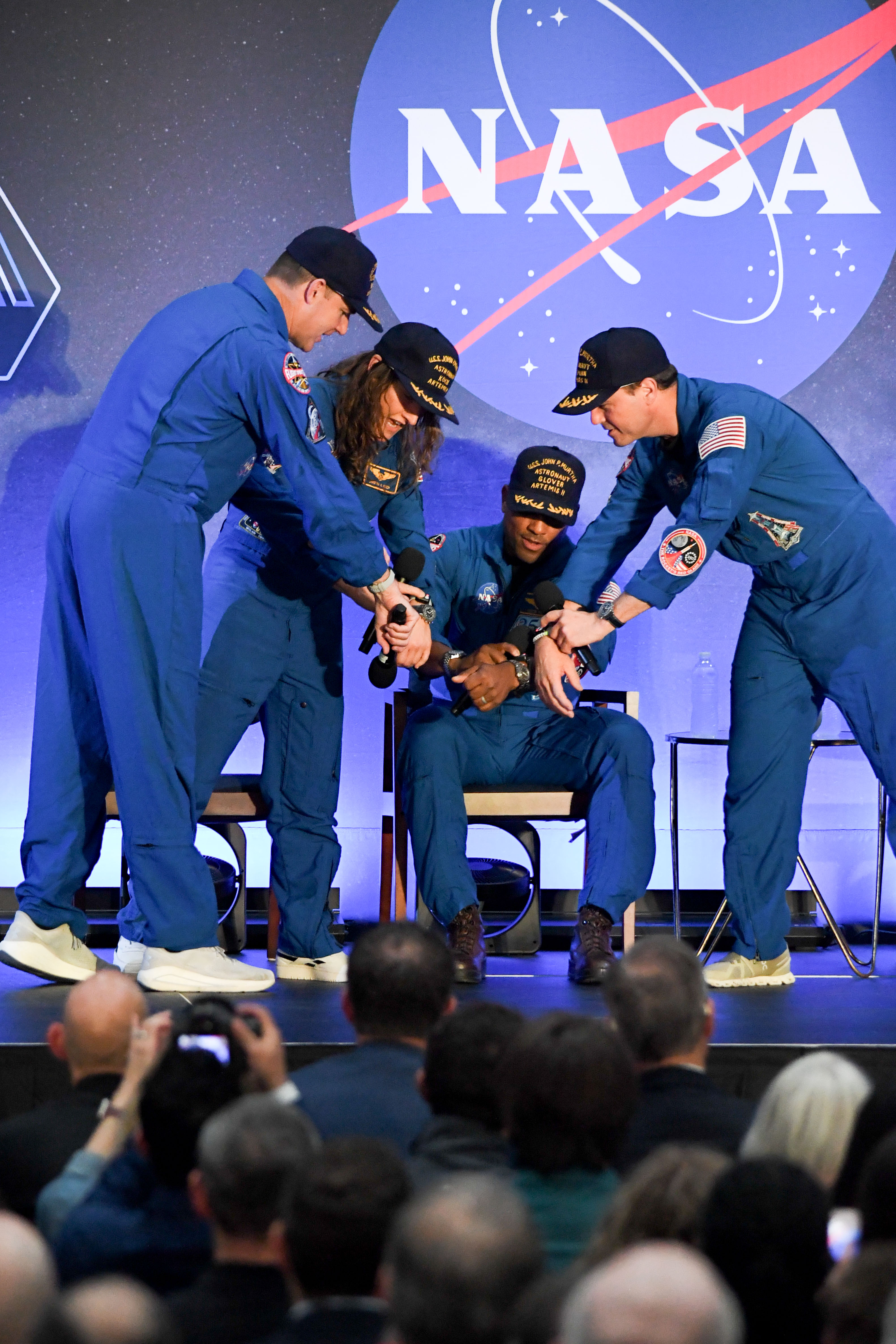 Enter JDate: April 11, 2026 Subject: Artemis-02 Crew Return Ceremony Location: Ellington Field Photo Credit: NASA/Bill Stafford