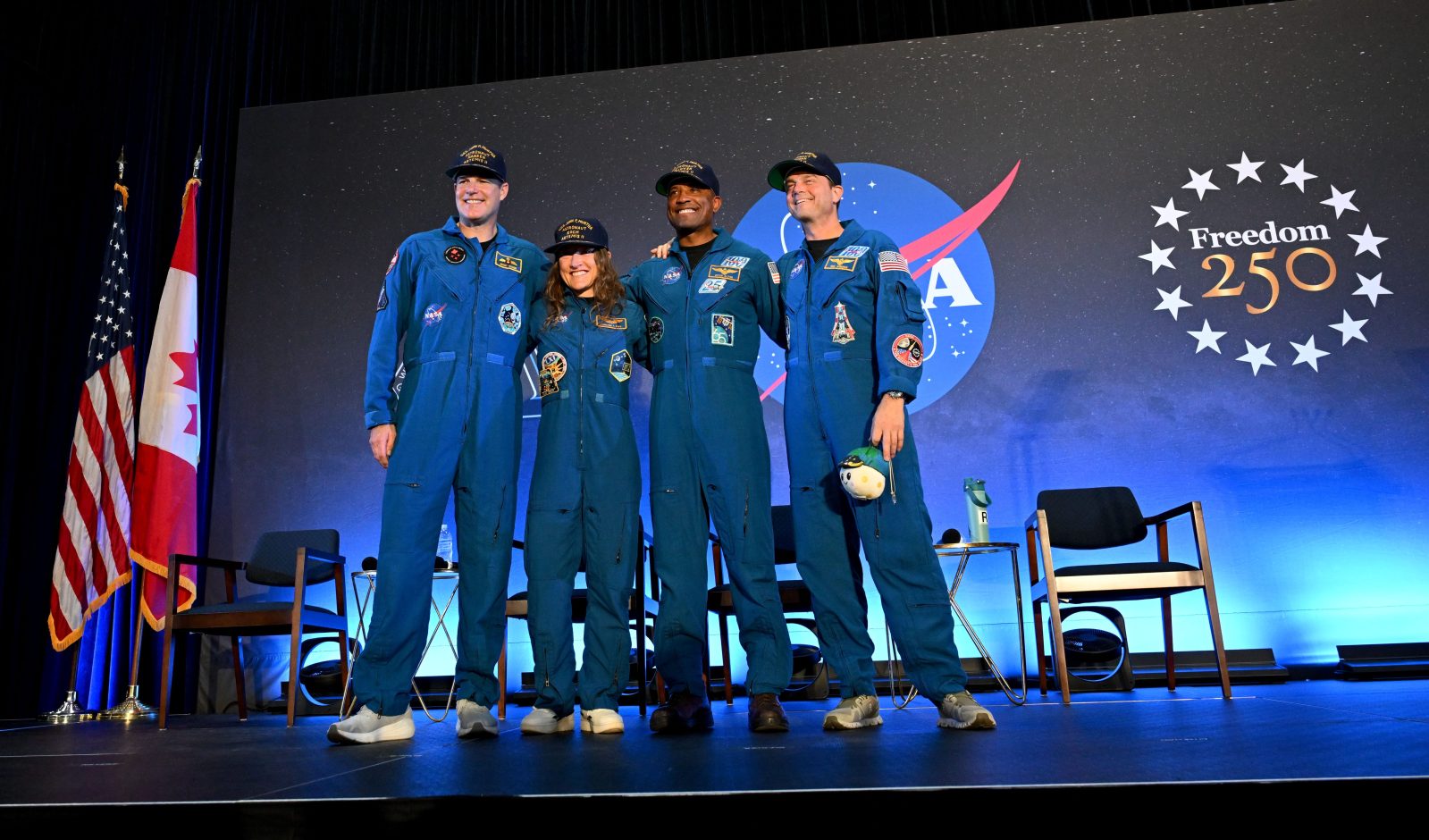 Artemis II team after mission completion