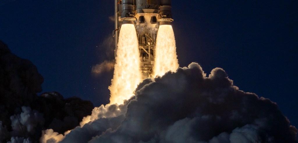 NASA’s Space Launch System rocket carrying the Orion spacecraft with NASA astronauts Reid Wiseman, commander; Victor Glover, pilot; Christina Koch, mission specialist; and CSA (Canadian Space Agency) astronaut Jeremy Hansen, mission specialist onboard launches on the Artemis II mission, Wednesday, April 1, 2026, from Launch Complex 39B at NASA’s Kennedy Space Center in Florida. NASA’s Artemis II mission will take Wiseman, Glover, Koch, and Hansen on a 10-day journey around the Moon and back aboard their Orion spacecraft. The quartet launched at 6:35 p.m. EDT, from Launch Complex 39B at the Kennedy Space Center.