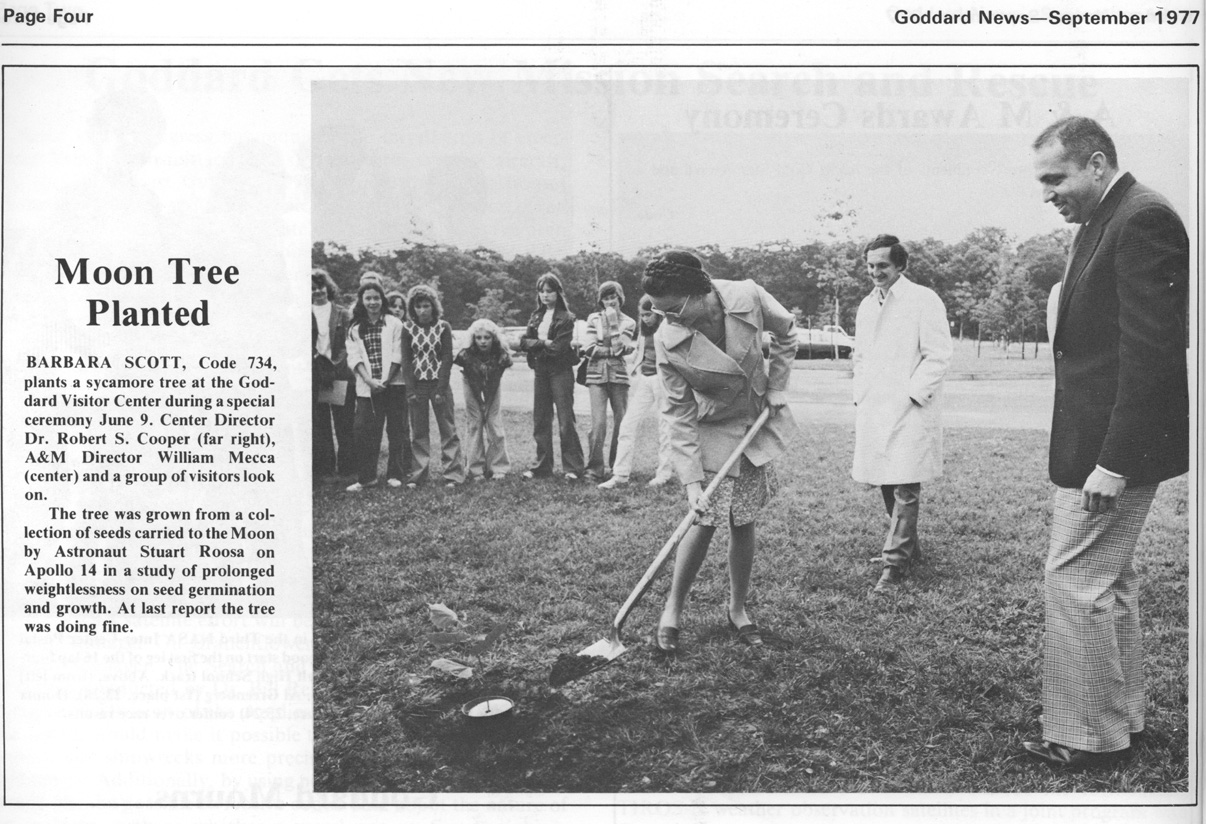 1977 clipping from Goddard News newsletter