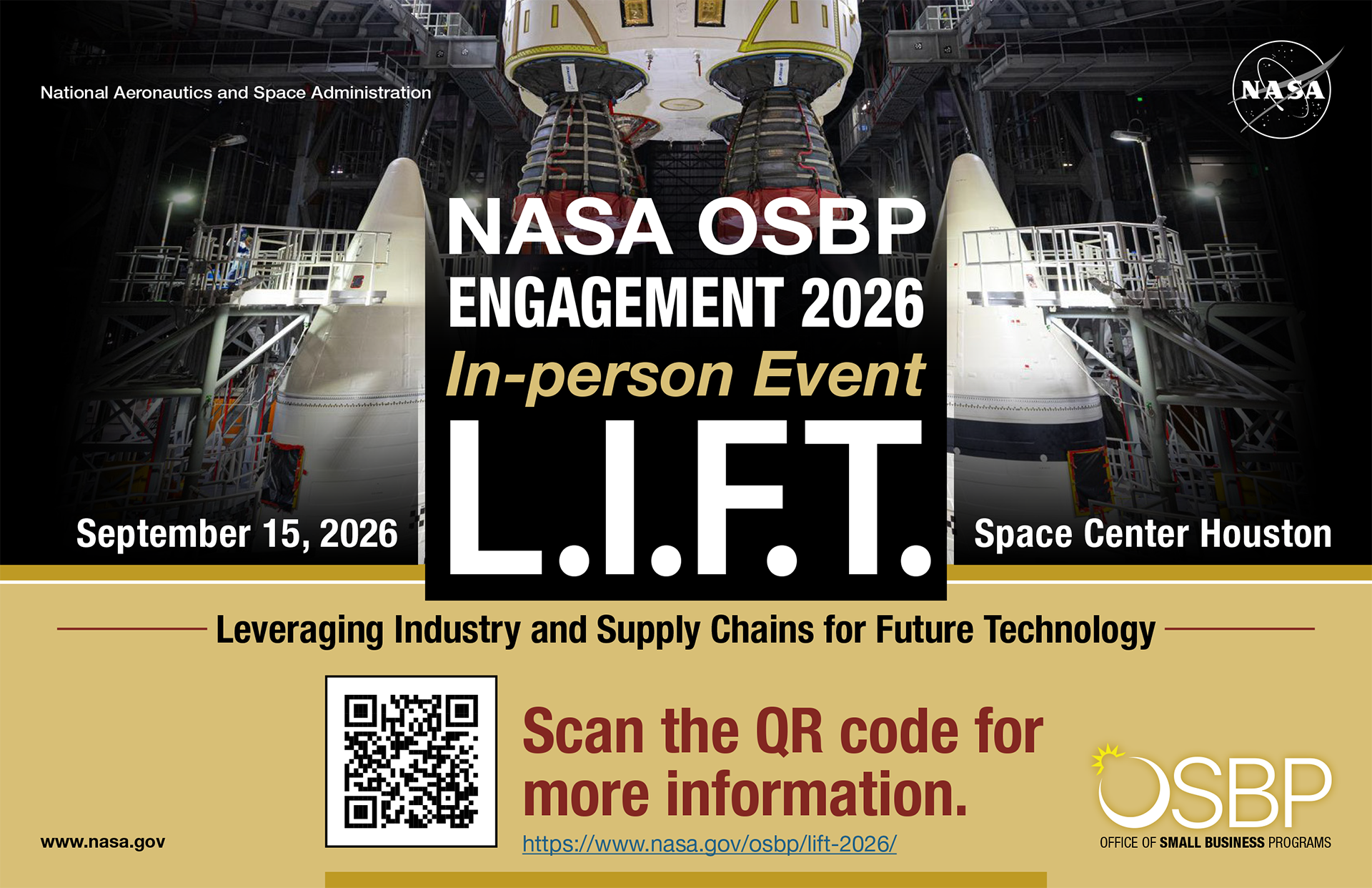 NASA OSBP Engagement 2026 In-person Event L.I.F.T.