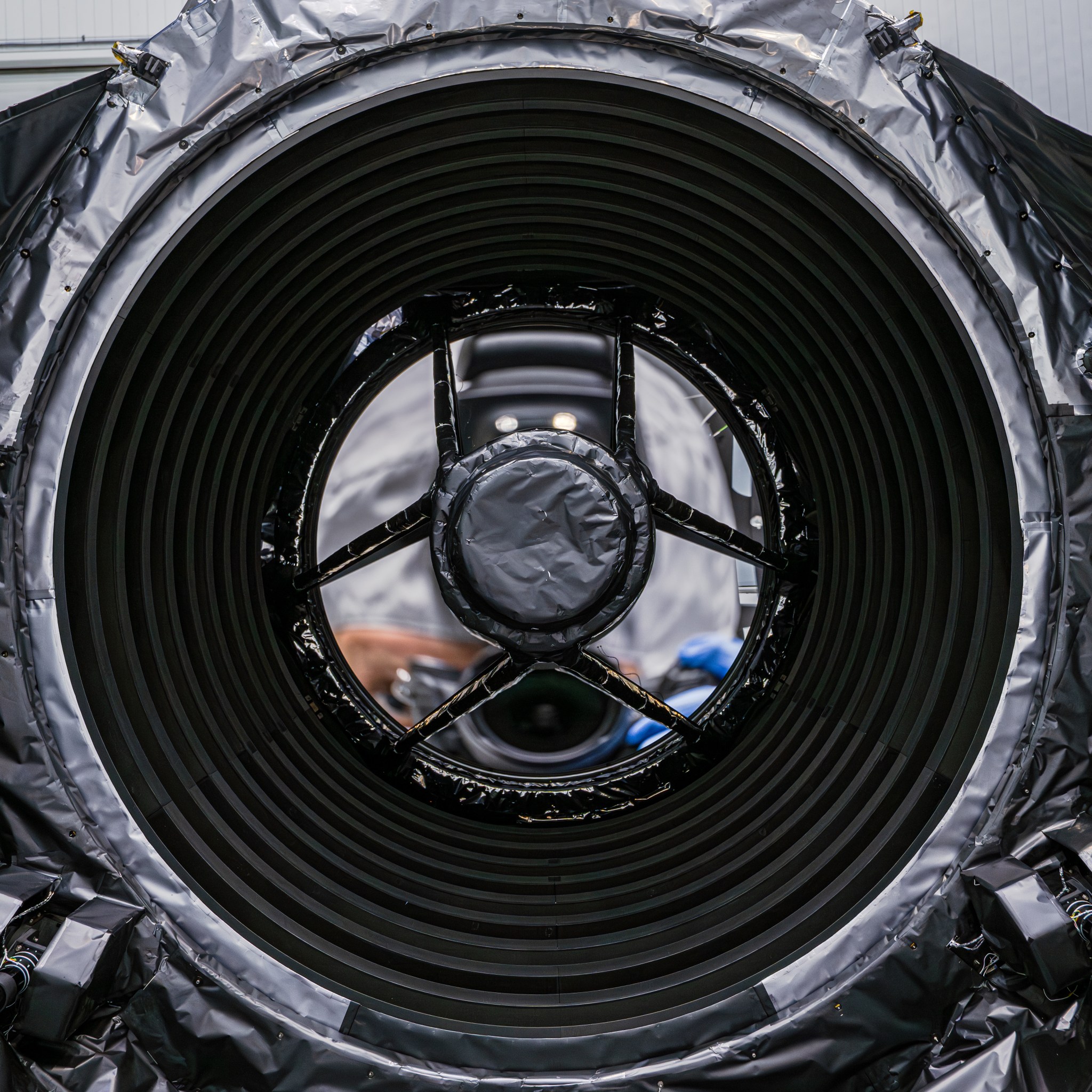 Close-up of Roman's primary mirror