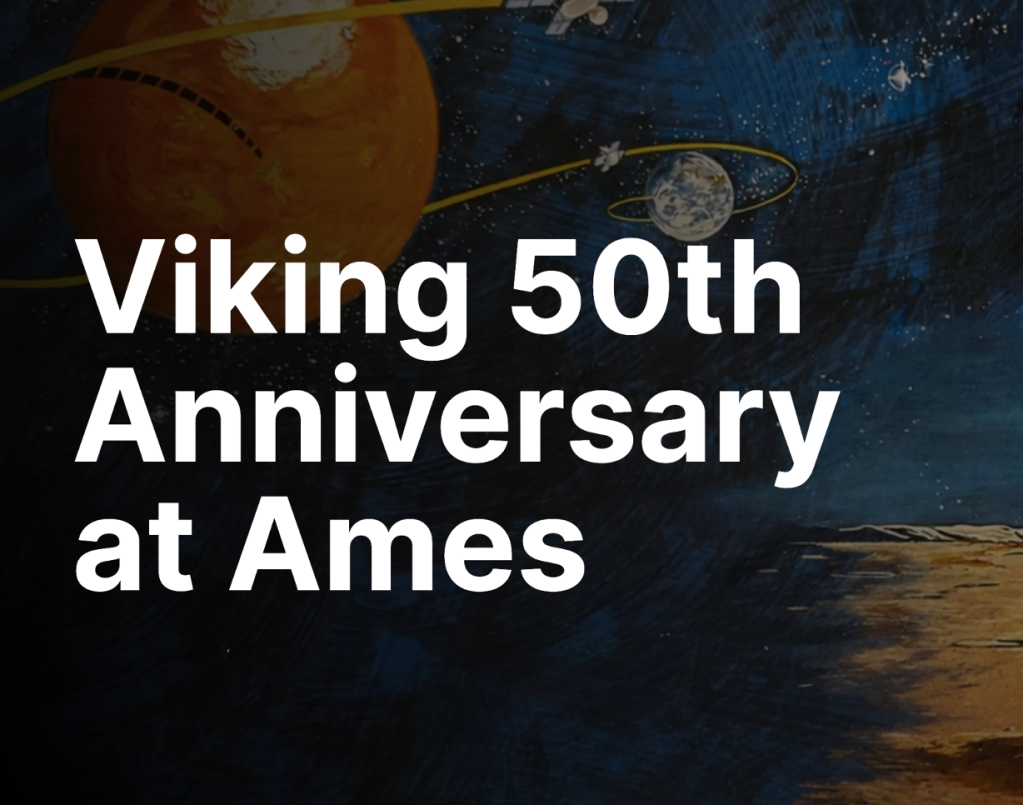 Image of text that reads "Viking 50th Anniversary at Ames"