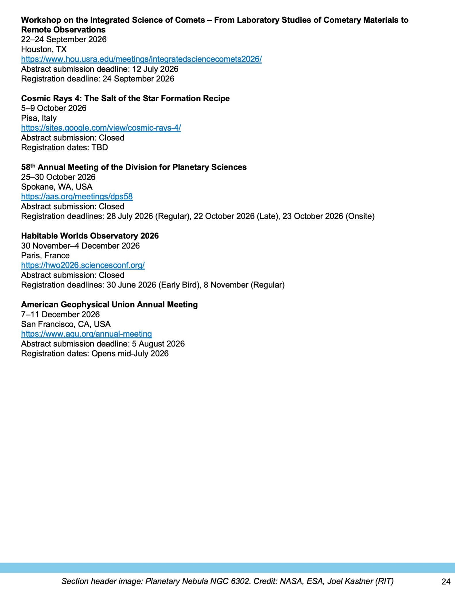 Laboratory Image of the Astrophysics Newsletter Issue number 3, with the theme Astrophysical Ices, page 24.