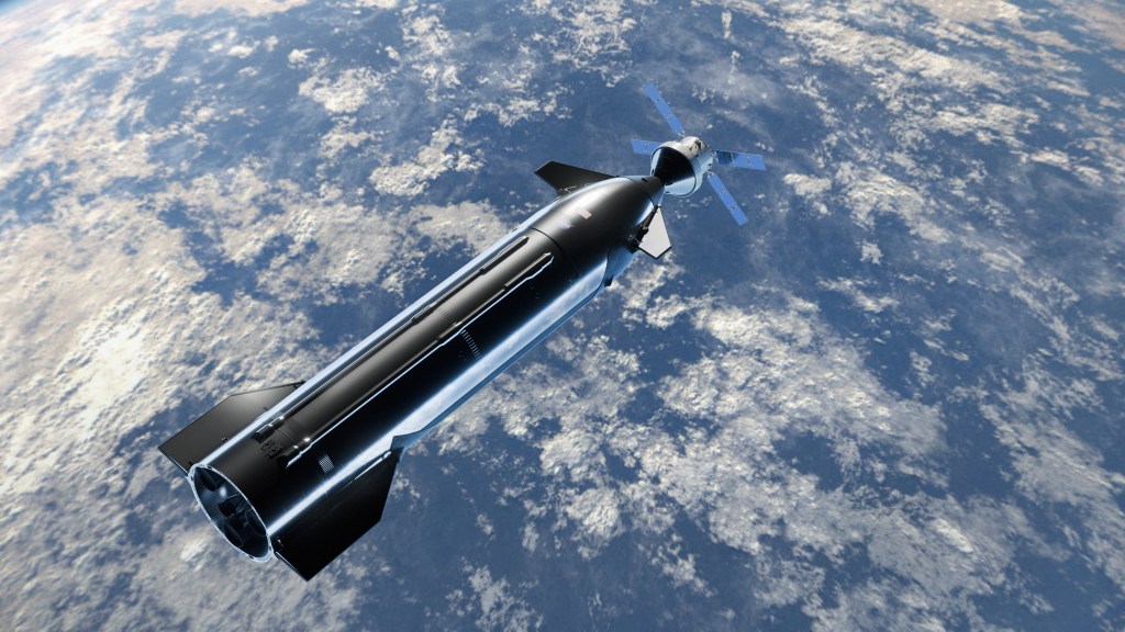 These artist’s concepts depict NASA’s Orion spacecraft and SpaceX’s Starship human landing system test article during docking operations as part of NASA’s upcoming Artemis III demonstration mission in low Earth orbit.