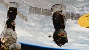 Expedition 74 Crew Undocks in Soyuz for Return to Earth