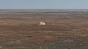 Expedition 74 Trio Returns to Earth Inside Soyuz