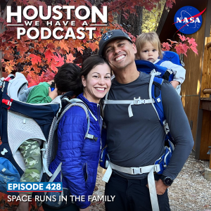 Houston We Have a Podcast Episode 428: Space Runs in the Family
The Menon family poses for a photo while on a hike.