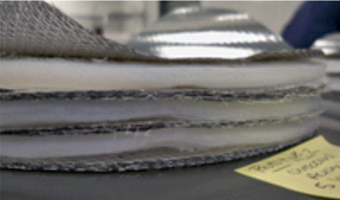 Hybrid Aerogel-Mli Insulation System in a lab setting