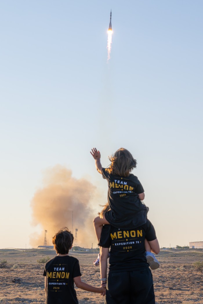 Anil Menon Launches to Space Station