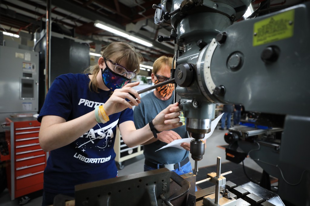 Milling component for Vehicle Damper System inside the Prototype Development Laboratory