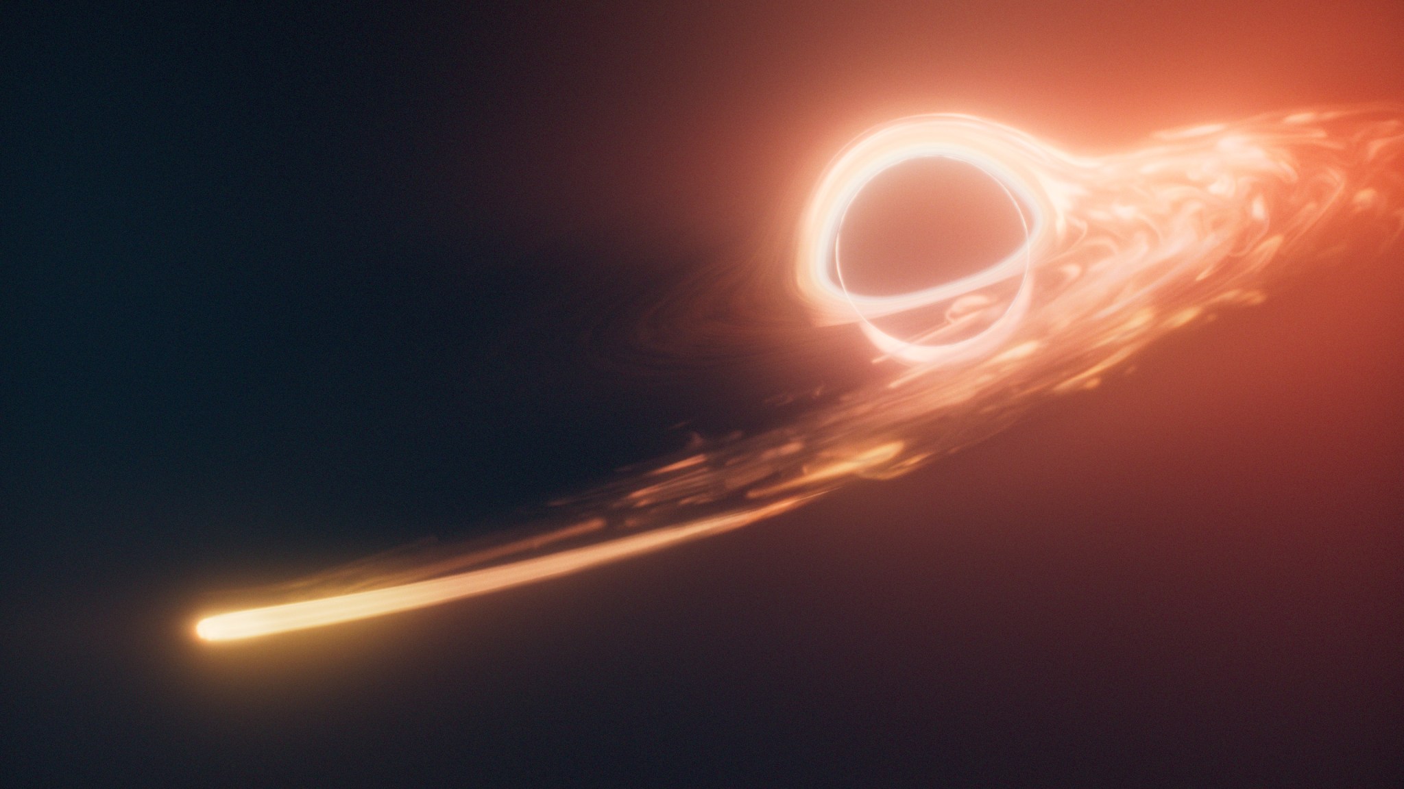 Artist's concept of a tidal disruption event