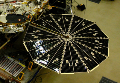 Ultraflex Solar Array in testing environment