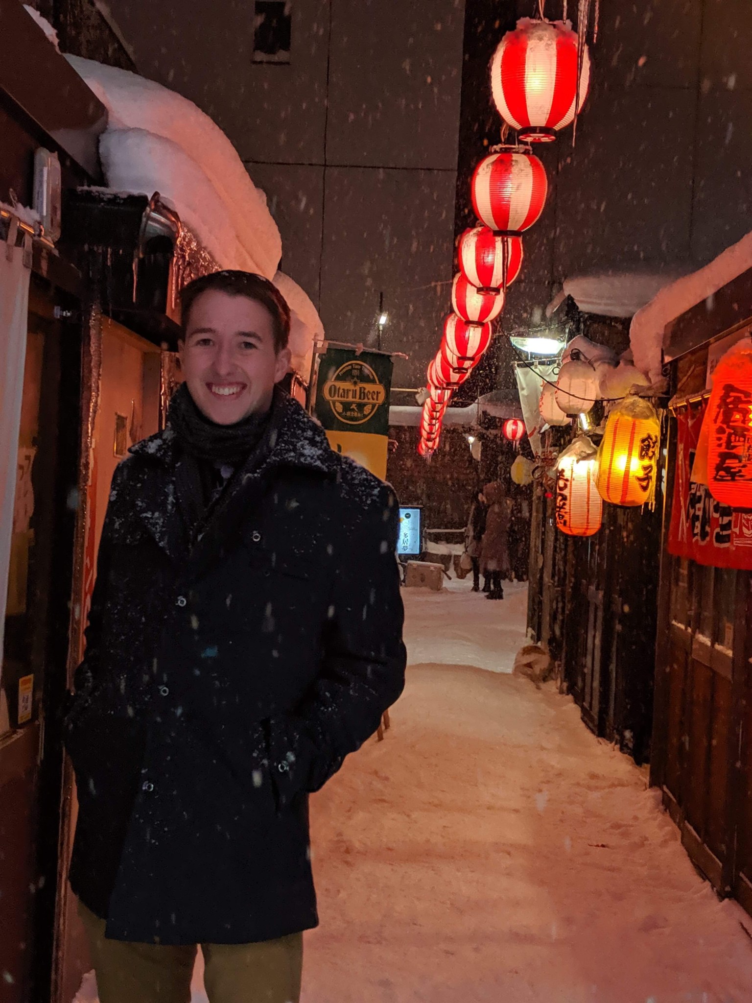 Jaden Caradine at the Sapporo Snow Festival in Hokkaido, Japan, during his service as a U.S. Marine