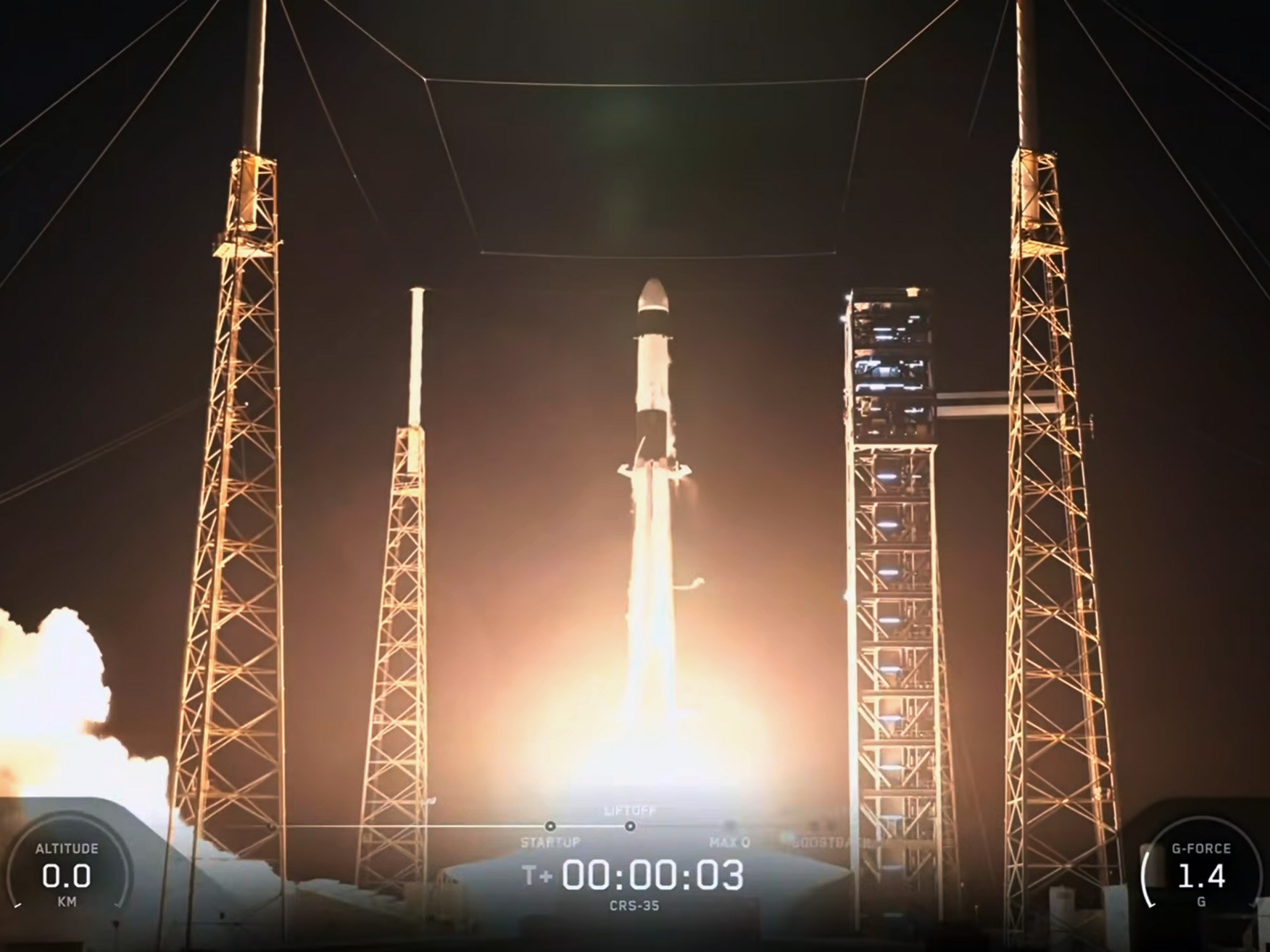 SpaceX Dragon Lifts Off for Thursday Cargo Delivery