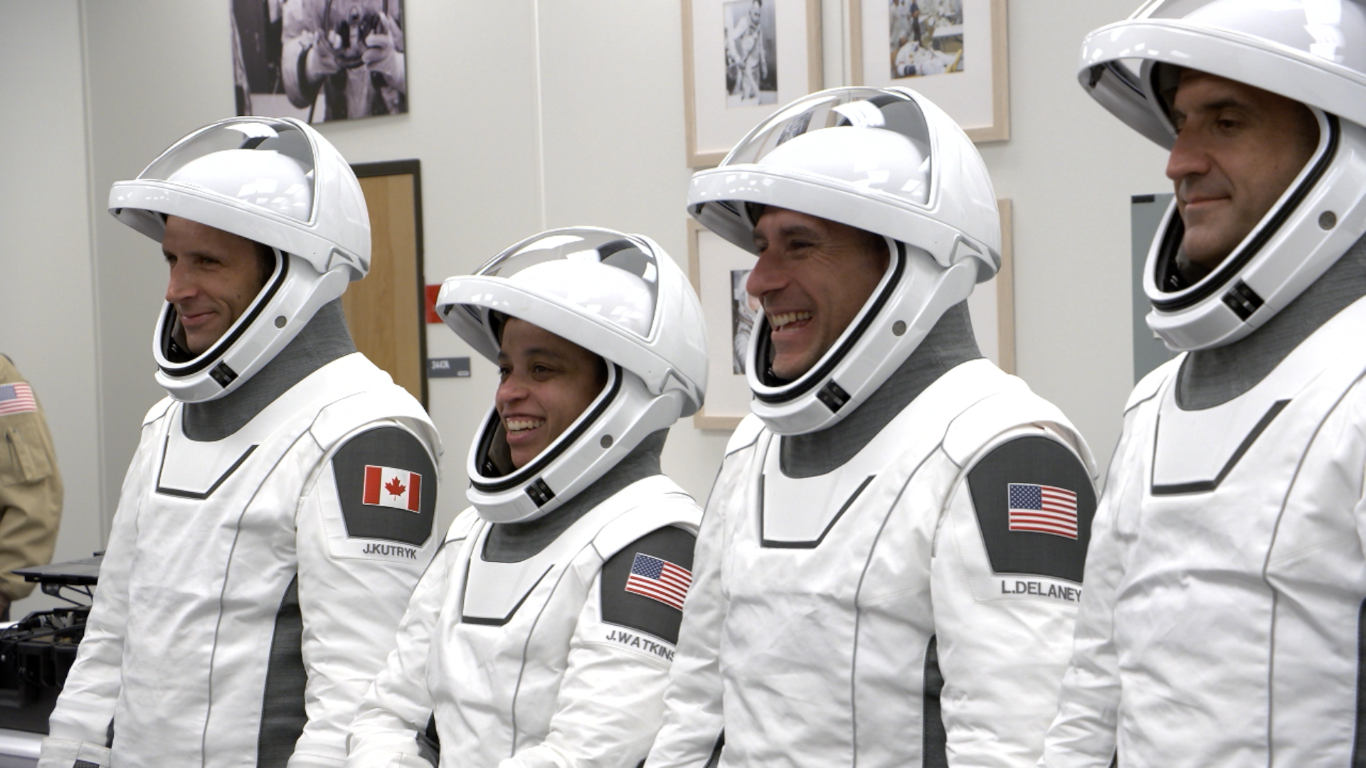 NASA’s SpaceX Crew-13 Suited, Ready for Their Ride to Launch Pad