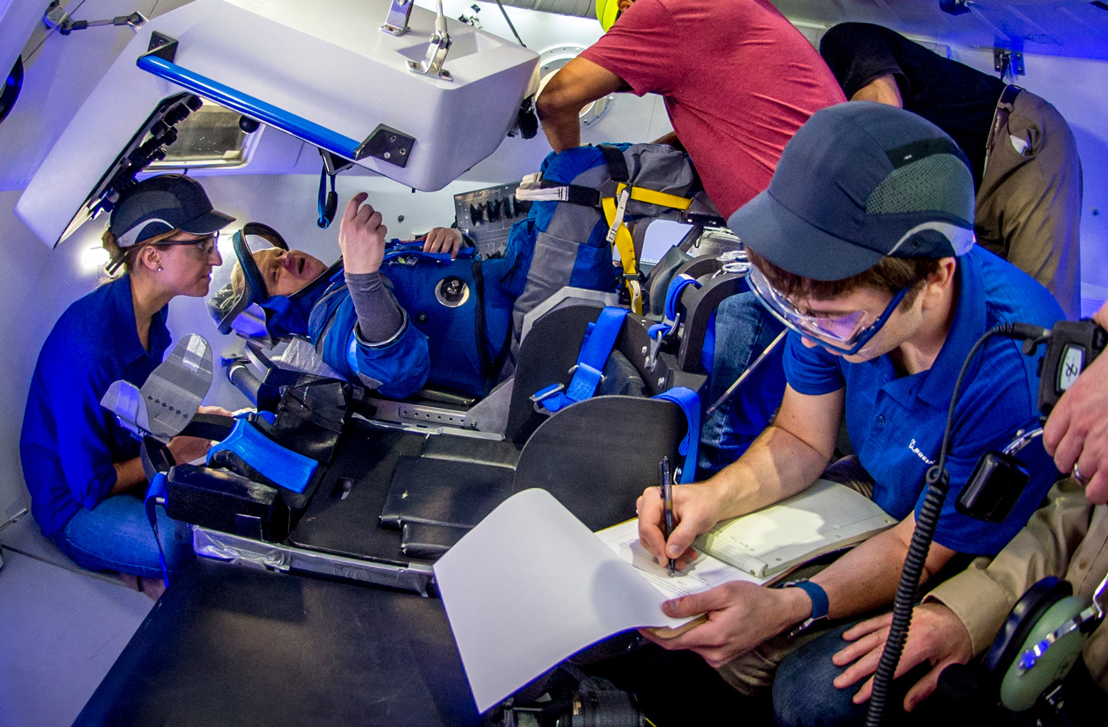 Boeing Blue Spacesuits