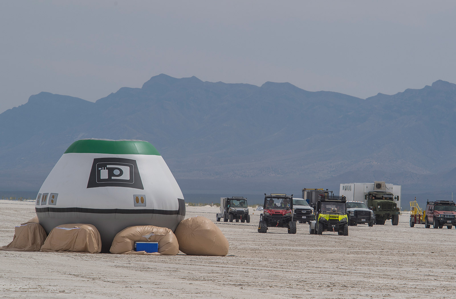 Rehearsal of safely bringing the Starliner spacecraft home to Earth at White Sands Missile Range
